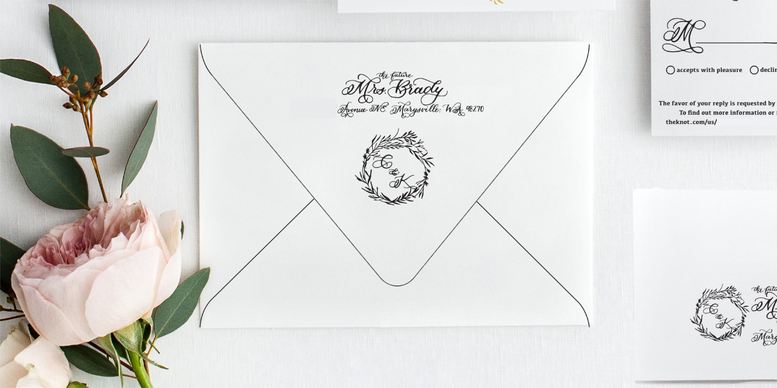 Envelopes with Address Calligraphy