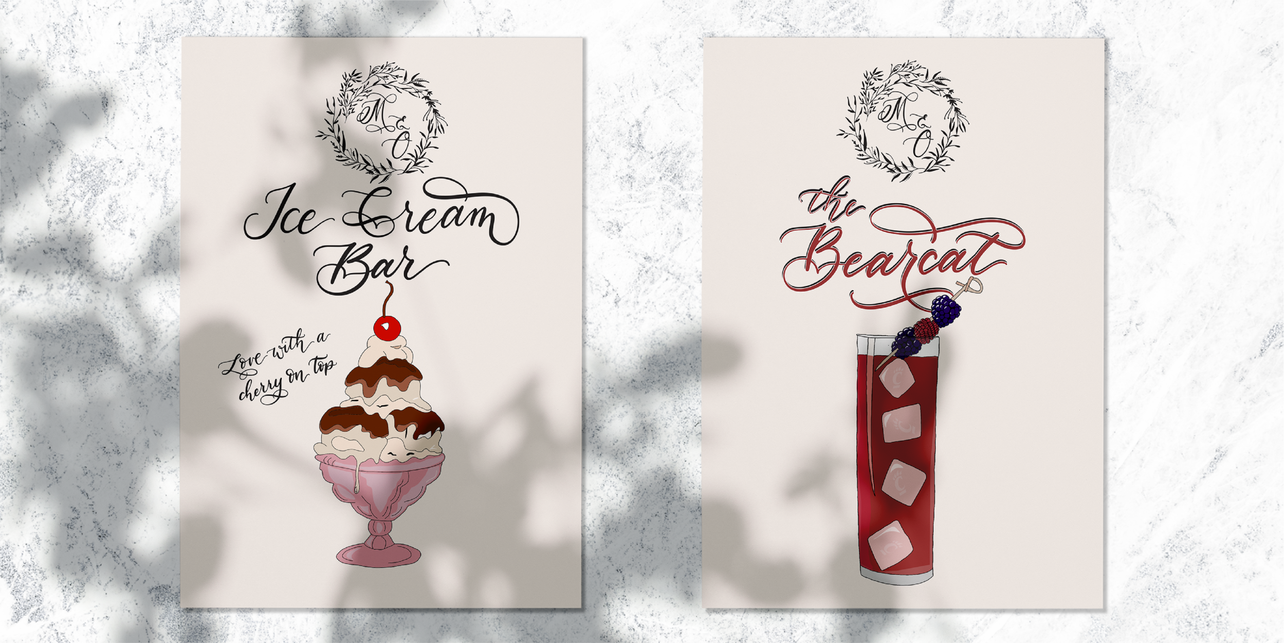 Signature Drink Illustration Signs