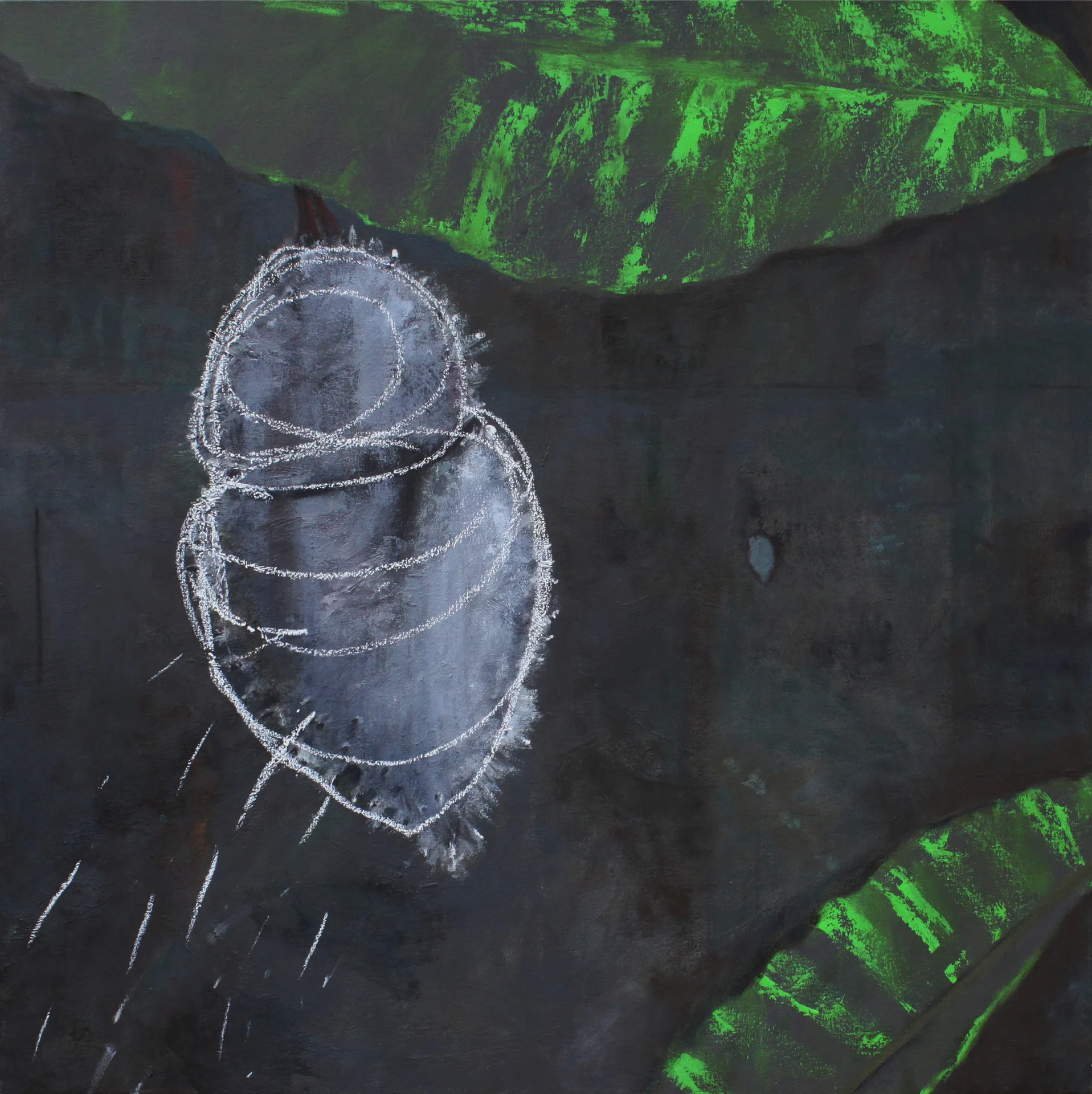 Cocoon, 40"x40", oil on canvas