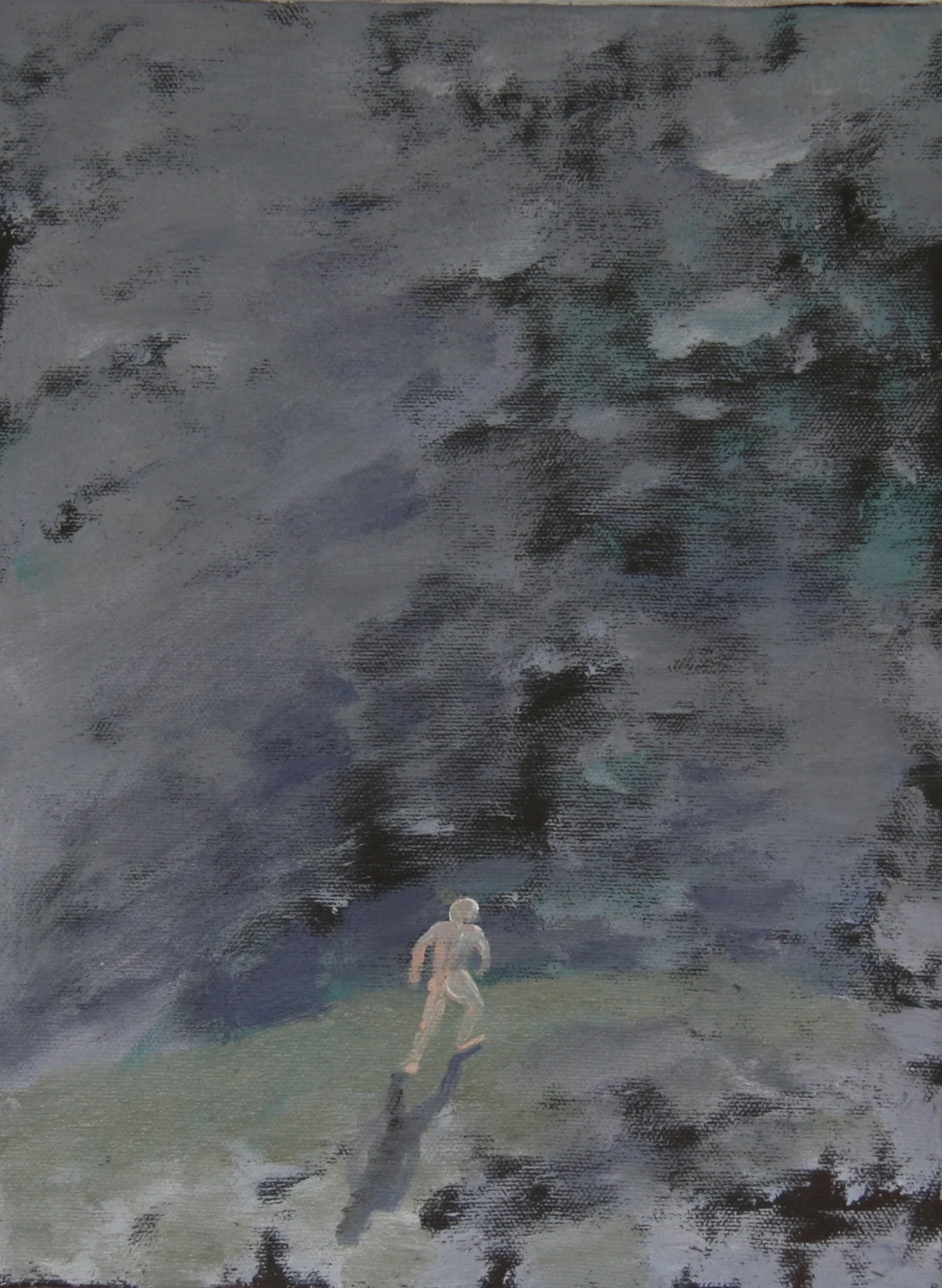 Naked Man 7, 10"x8", oil on canvas