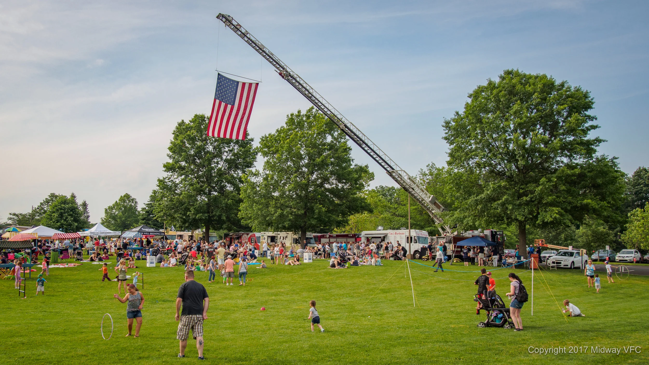 2017.06.22 - Peddler's Village held a successful fund raising event for Midway Volunteer Fire Department. A portion of the proceeds from the evening's events will go to the fire company in support of Midway's fire/rescue work in Buckingham and Solebury Townships.