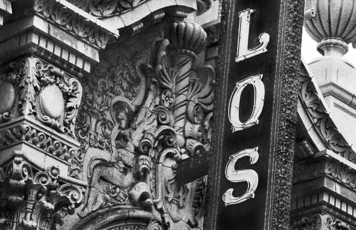 The Los Angeles Theatre, taken with Pentax MX and smc-m 135 on Iford XP2 film.

#pentax  #filmphotography #ilfordxp2 #dtla  #filmisnotdead  #blackandwhite