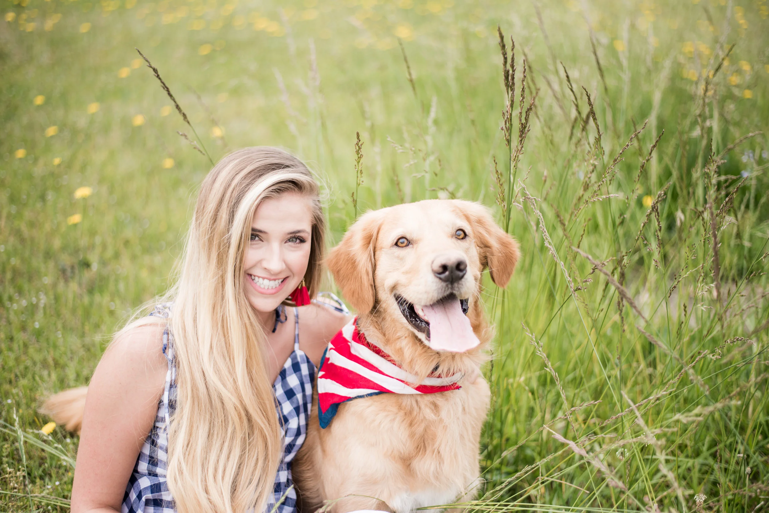 senior portrait with dogs columbus ga