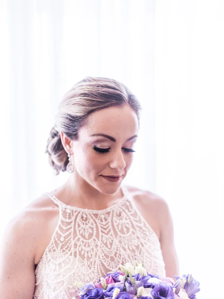Flawless bridal hair and make up for this adventurous bride getting married in Cancun!