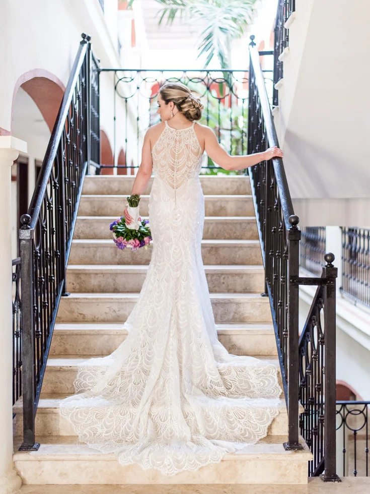Gorgeous and elegant wedding dress designed by Lori Allen from Bridals by Lori in Atlanta Georgia