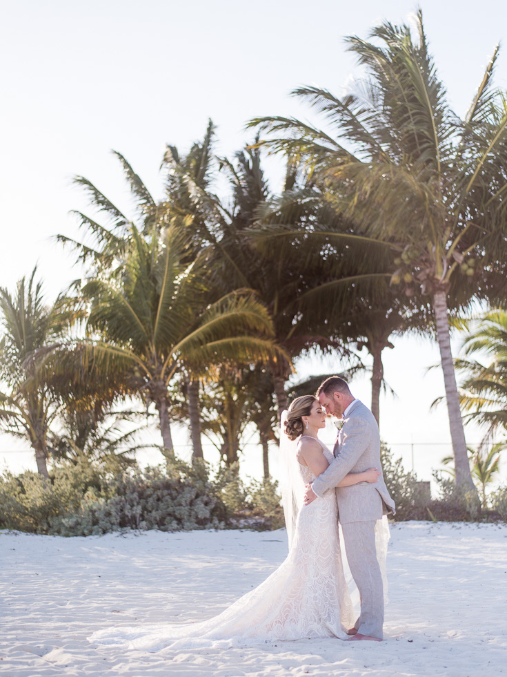 Wedding photography on a beach in Mexico
