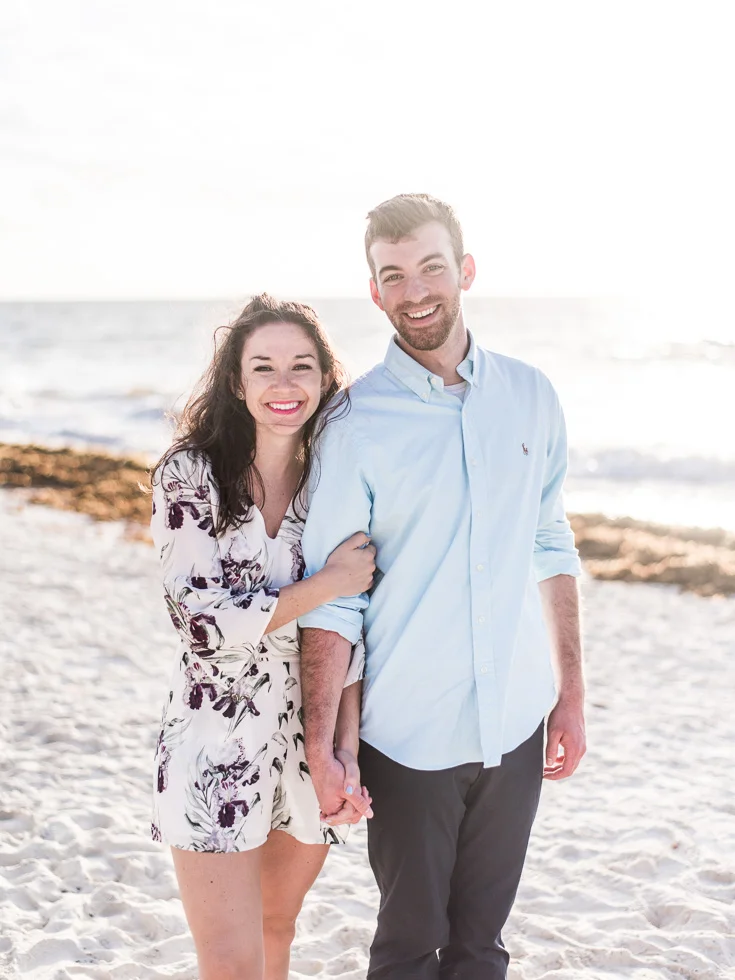 Beach engagement photos