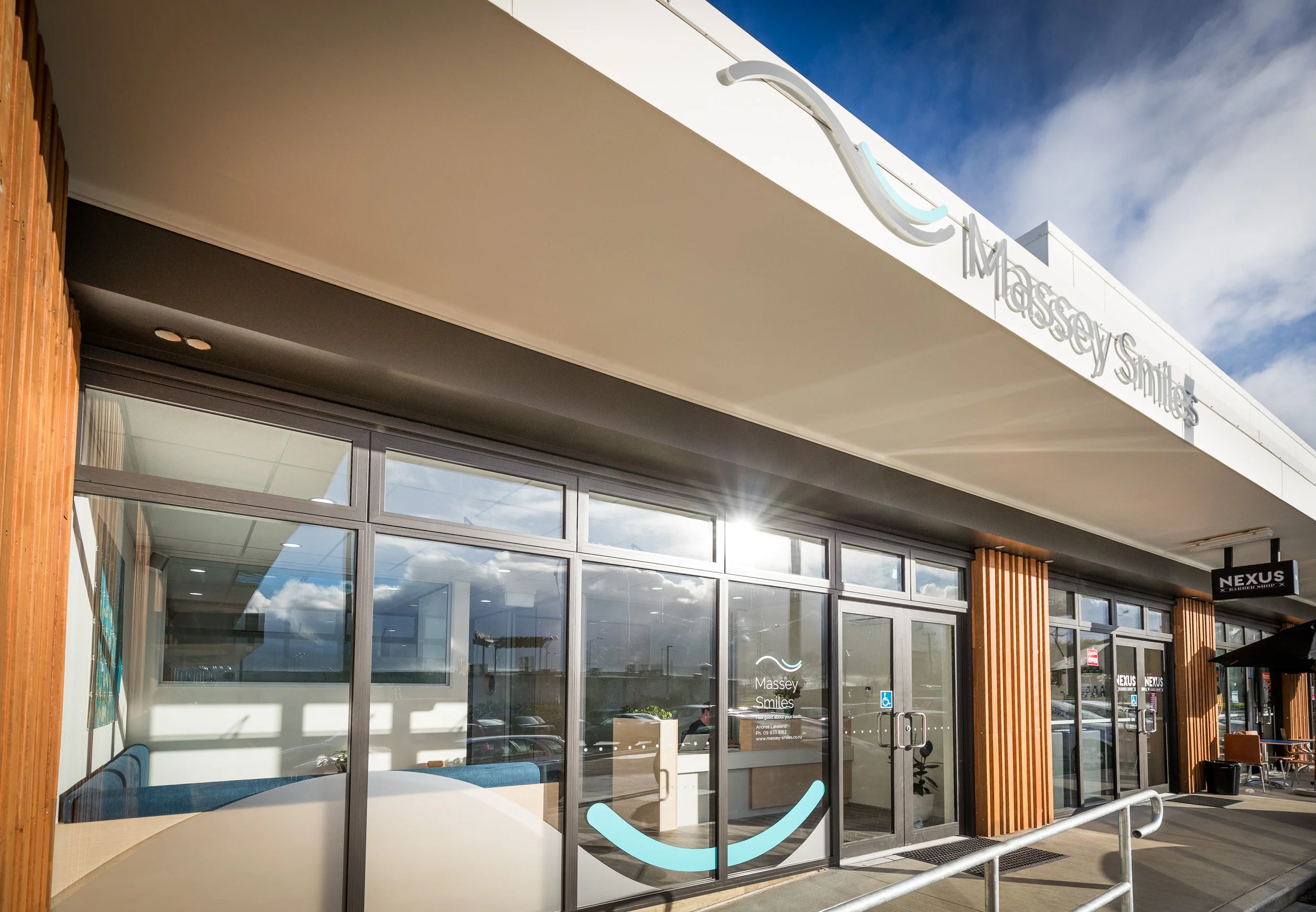 Lets start with the outside -We're in the corner beside The Learning Tree childcare and Nexus barbers. There's heaps of parking!