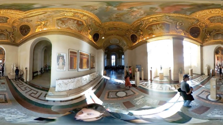 2. Flattened 360 Image A full 360 degree panorama of an image from the same video flattened to be viewed in its entirety.