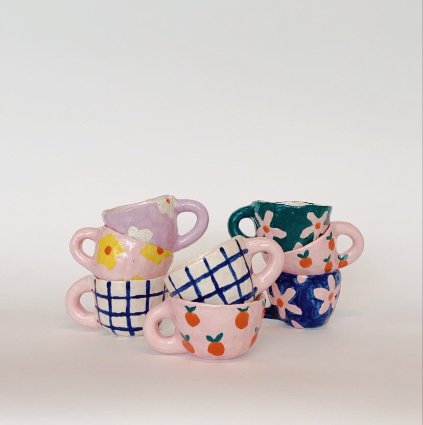 5 x ceramic mug