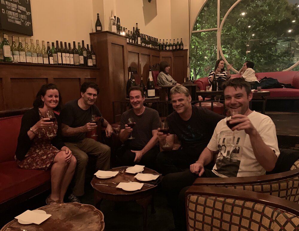Sound Team - Nat, Dave, Julian, Shawn and Anto celebrate at the European