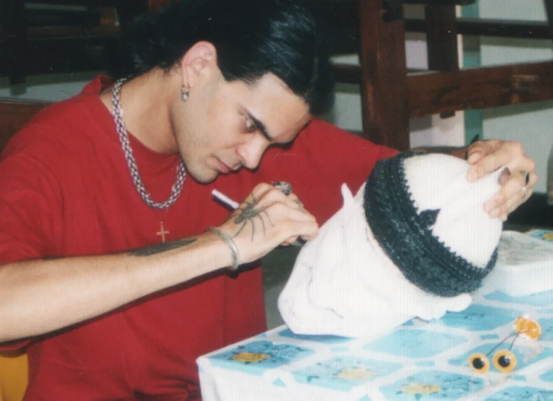 Rajive Anand working on THE MONKEY GOD in Thailand, 2004.
