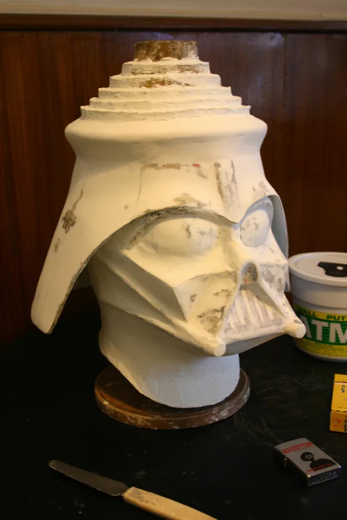 LORD VADER / DARK FATHER mask in progress, 2005.
