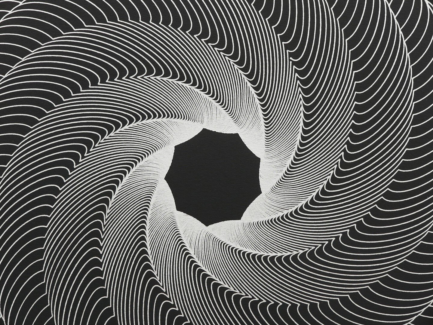 M&ouml;bius Vortex

The M&ouml;bius is a classic piece of mathematical topology, a non-orientable surface that twists, a single continuous face that has no start and no end. Often symbolising infinity or immortality.

With this series, I aimed to cap