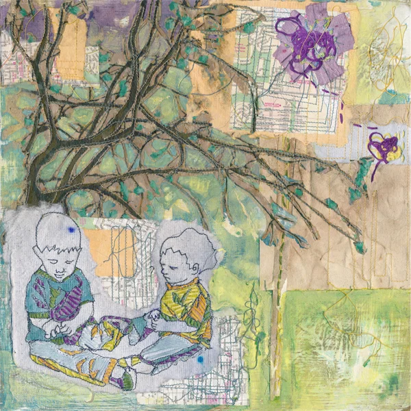 boys under a tree