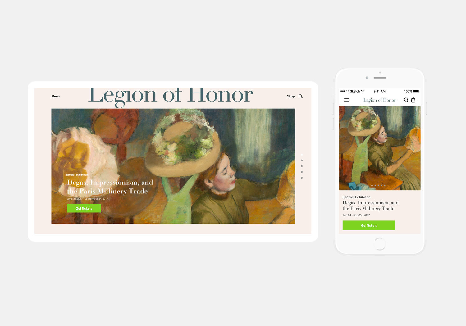 Legion of Honor - Web Redesign