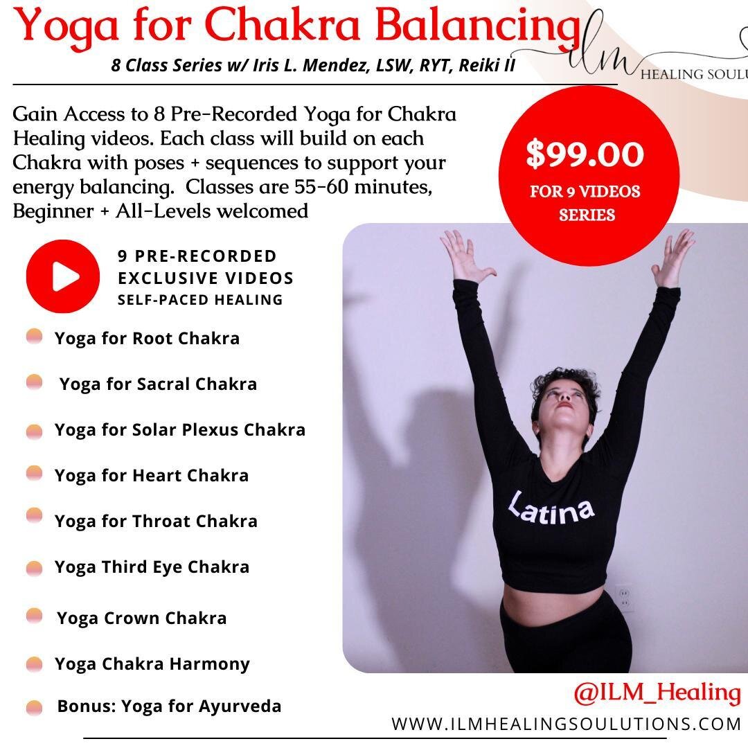 Thanks so much to everyone who participated in the Yoga for Chakra Healing Series. ⁠
.⁠
.⁠
Now available -get access to 8 pre-recorded Yoga for Chakra healing videos + Bonus Yoga for #Ayurveda. ⁠
$99 to access all 9 videos... ⁠
Link in bio ⁠
.⁠
.⁠
Co