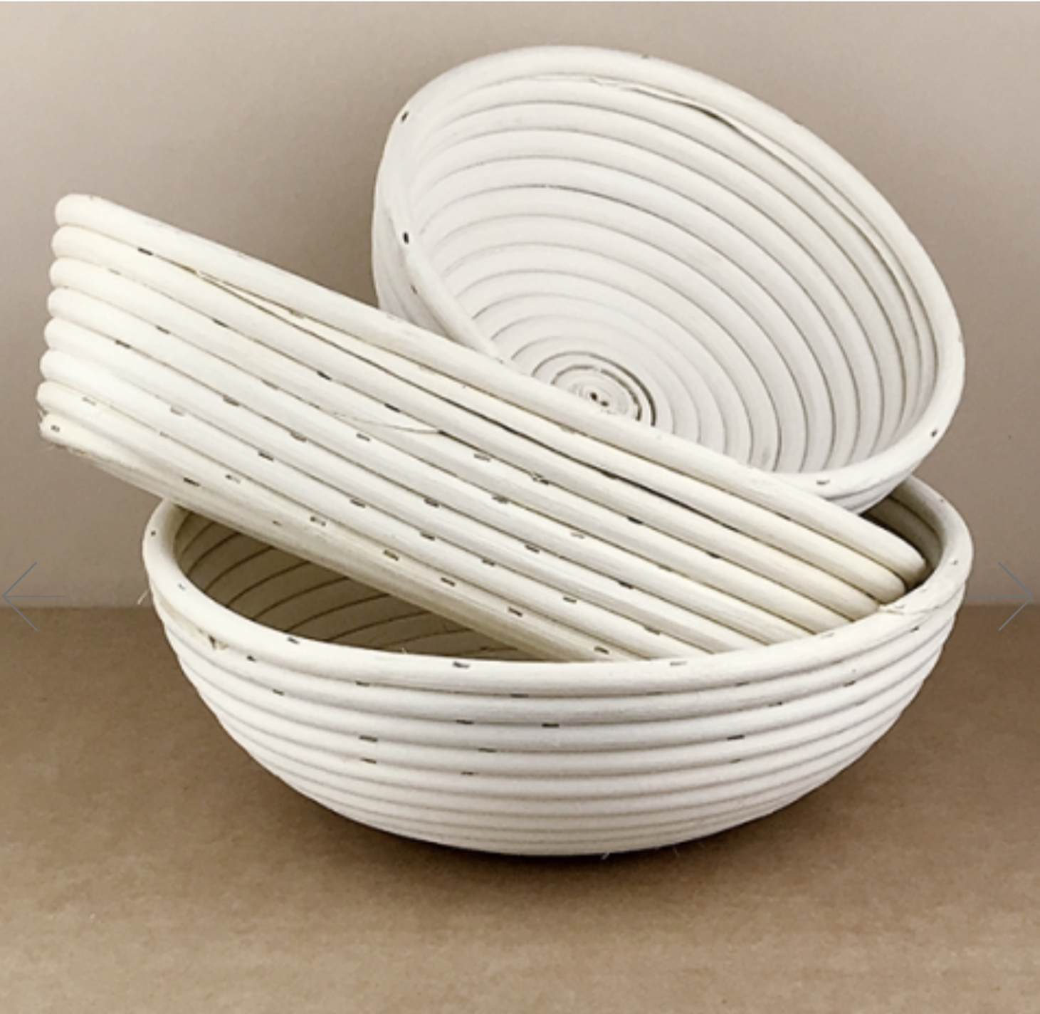 Rattan cane bread raising and forming baskets - Objects of Use