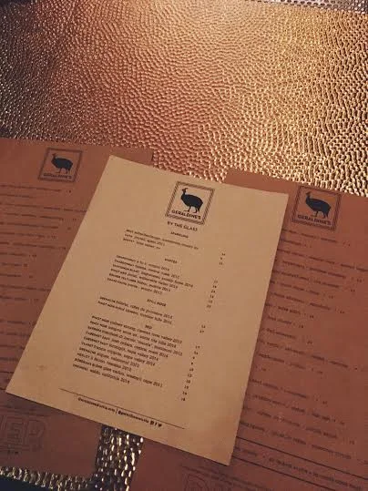 Menu at Geraldine's