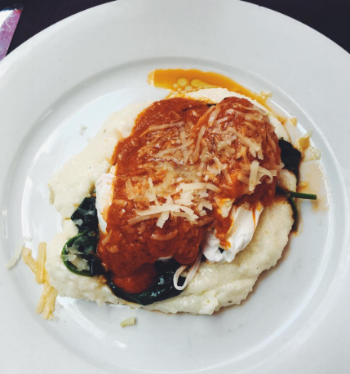 The Truffled Eggs & Spinach at Atchafalaya