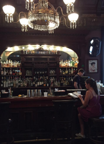 Just sitting all alone at the Sazerac Bar