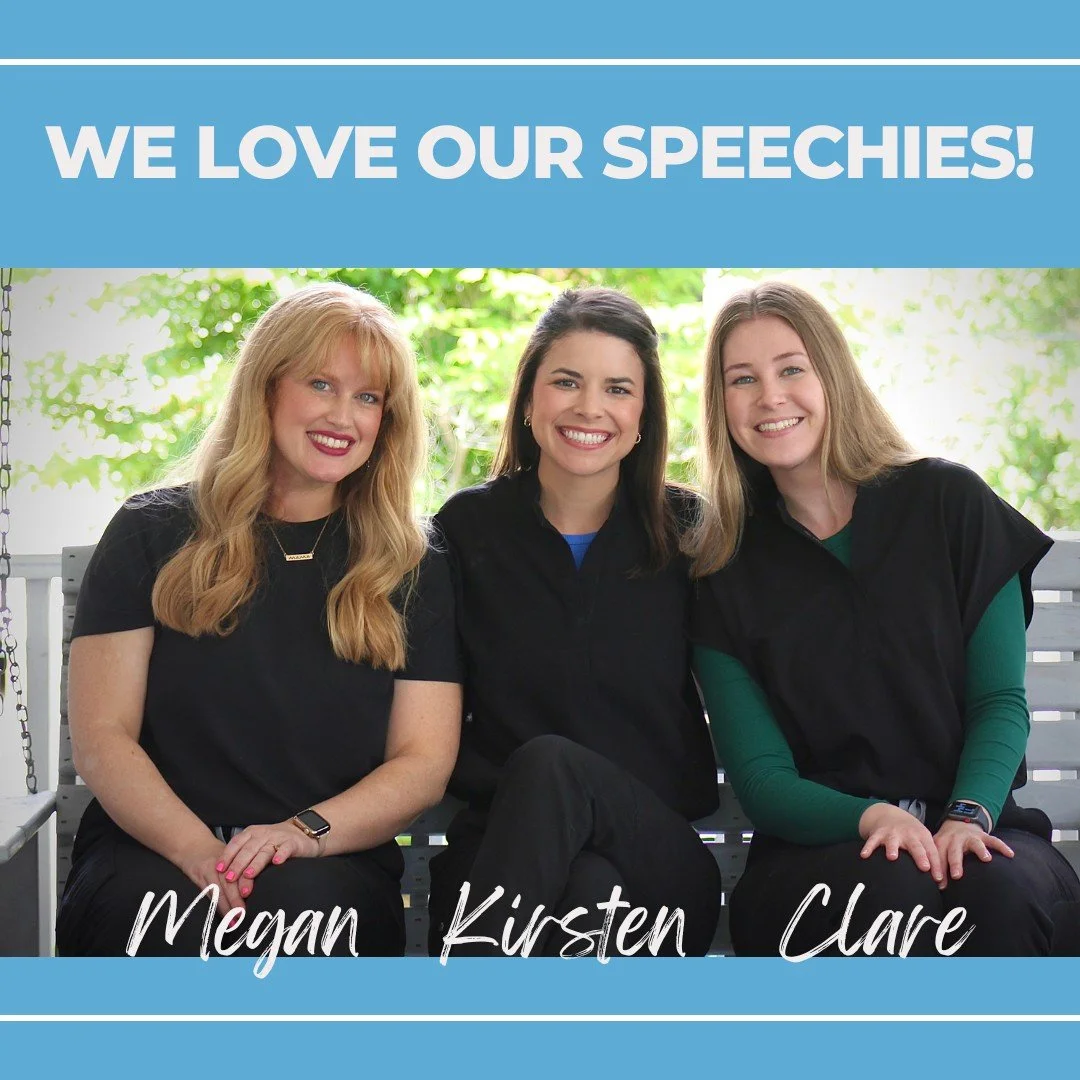 An incredible speech team 💙

For Better Speech &amp; Hearing Month, we&rsquo;re excited to celebrate Megan, Kirsten, and Clare, three SLPs passionate about helping patients across the lifespan.

From tiny babies to older adults, they work together t