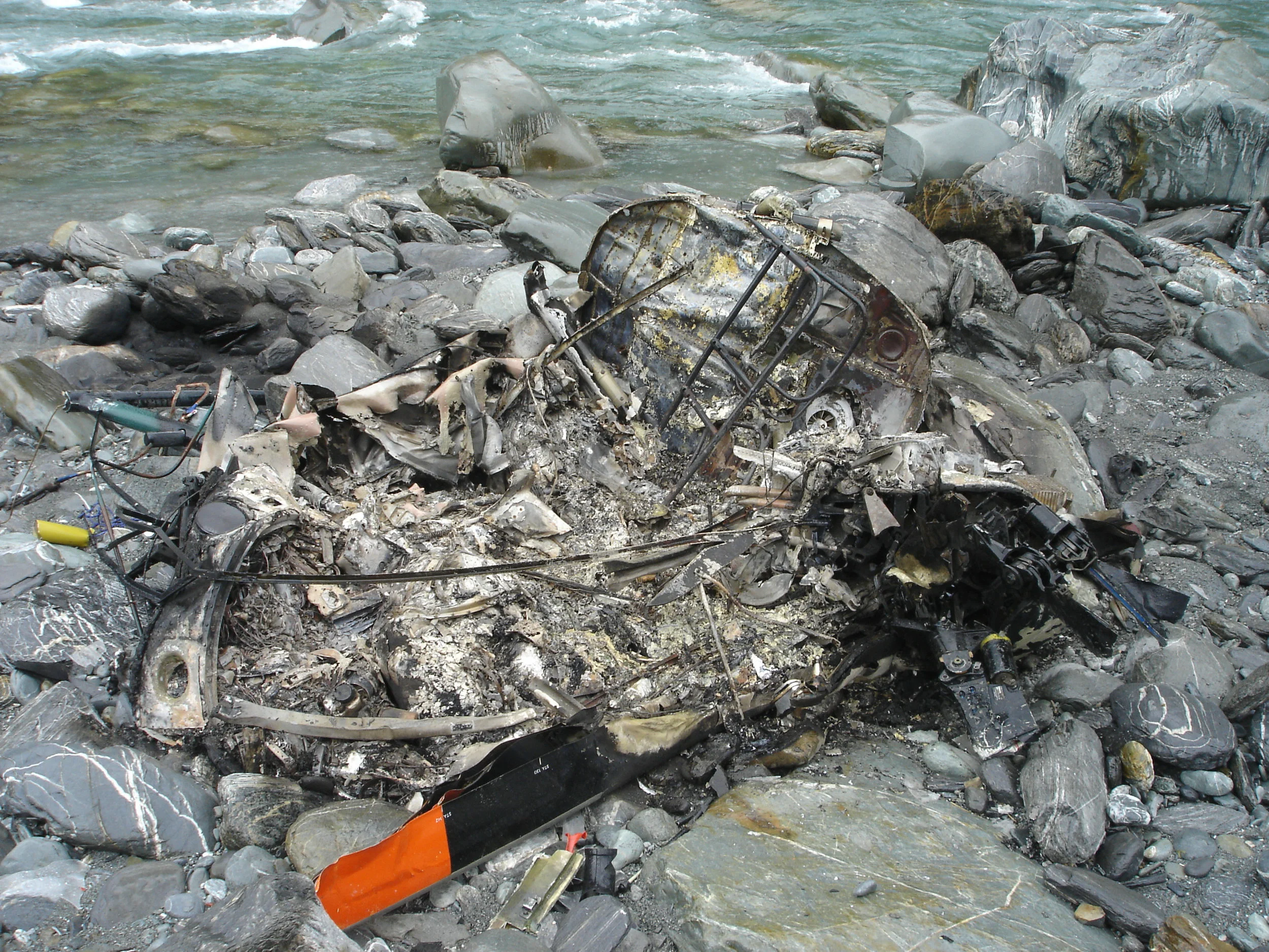 A pile of smouldering composites...