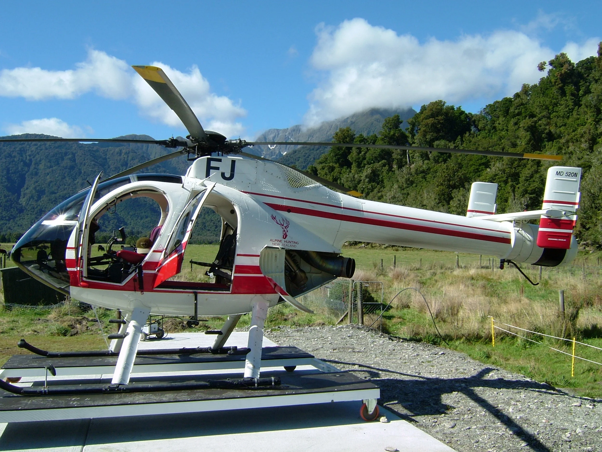 The replacement helicopter, note no tail rotor 😂. My brother and i used the insurance excess I was owed to fly into Smythe hot springs for the night. I was still on crutches from my 3rd broken leg in 4 years.  