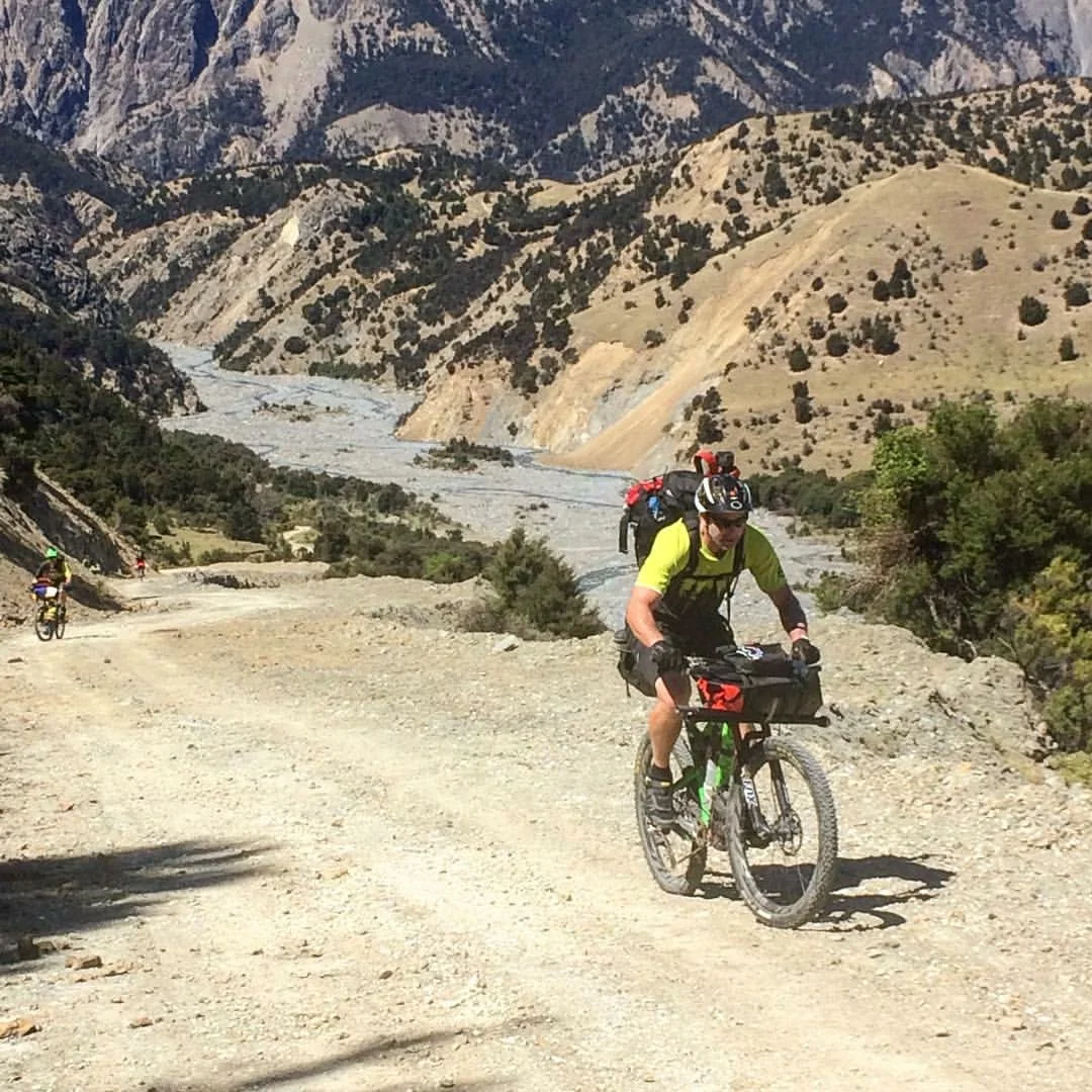 climbing out of the Waiau-toa Clarence river after a solid week of adventure with Revelate gear.&nbsp;
