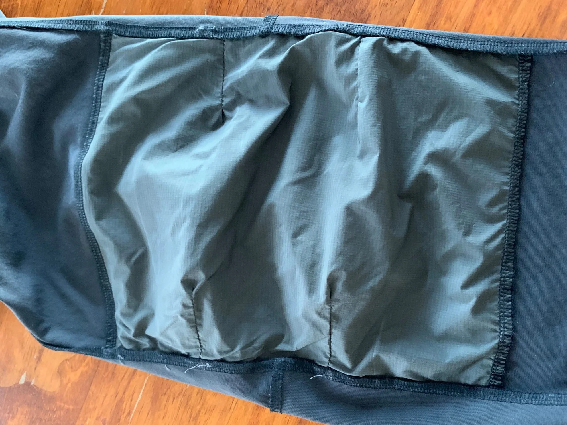 The articulated knee pad of the Ranchsliders, made from a material called ‘microFoil’