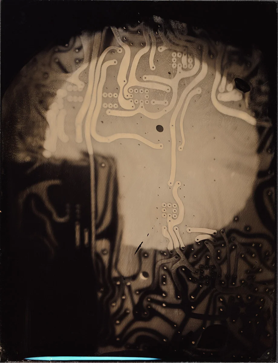secret language, full plate tintype