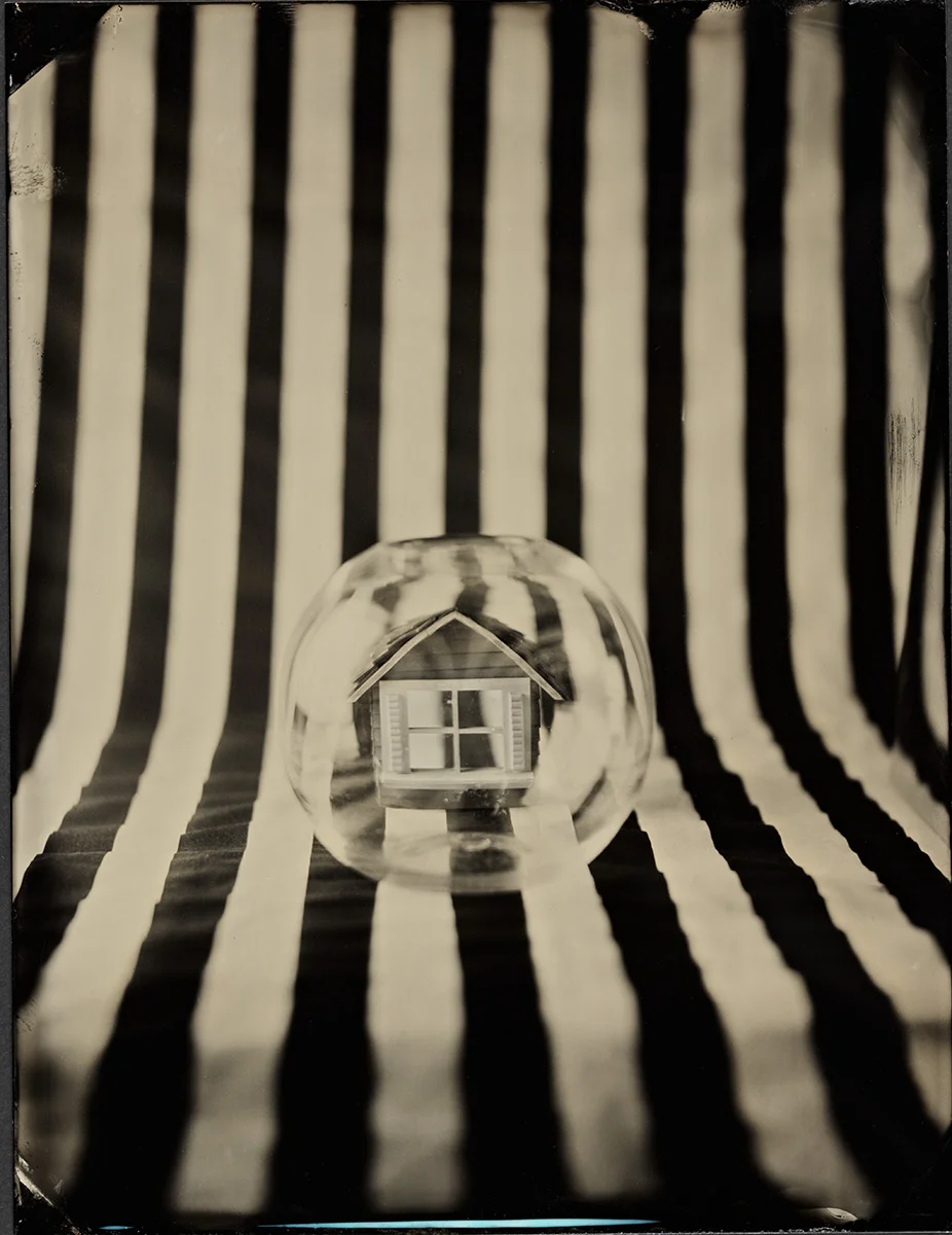 suburban dream, full plate tintype