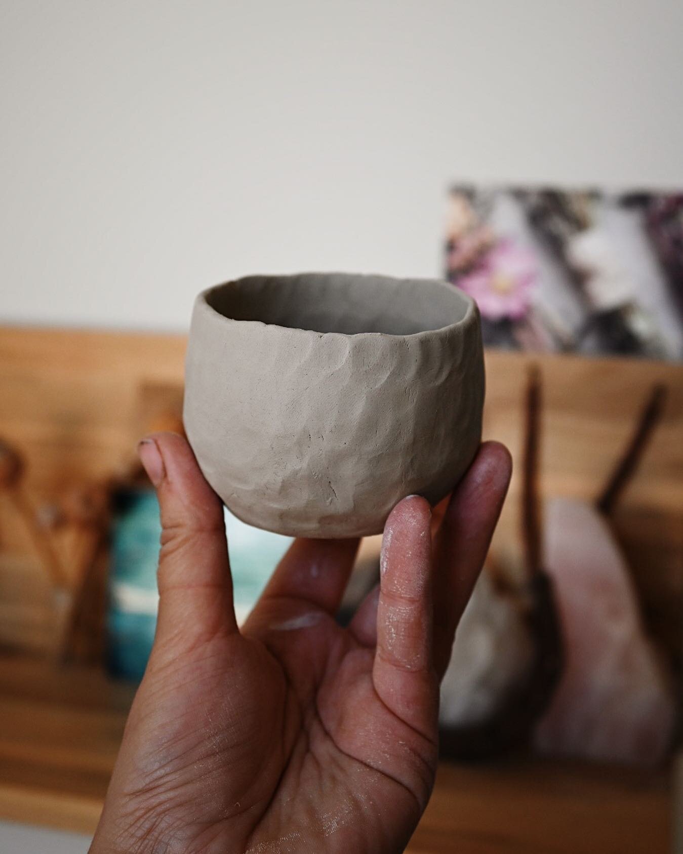 {Plot Twist}
I thought I hated pinching vessels, but I can&rsquo;t get enough of pinching these wee cuppies.

#greenware #pinchpots #ihavethisthingwithceramics #canadianceramics #cremerging #makeanddoceramics #cottagecoreart