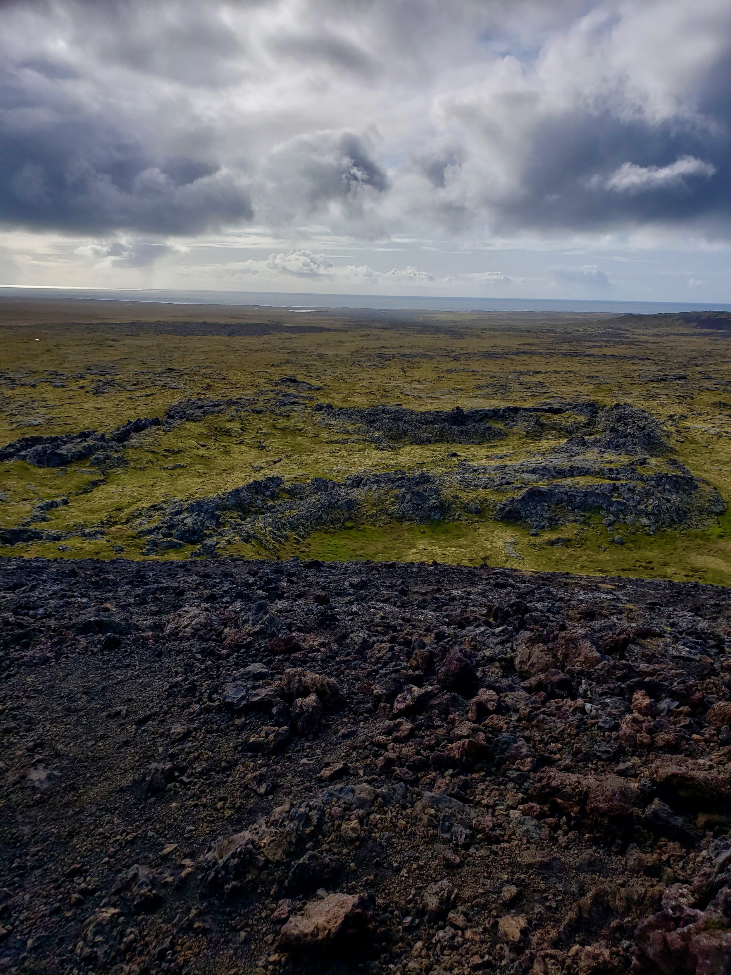 A spectacular view from the Saxholl crater