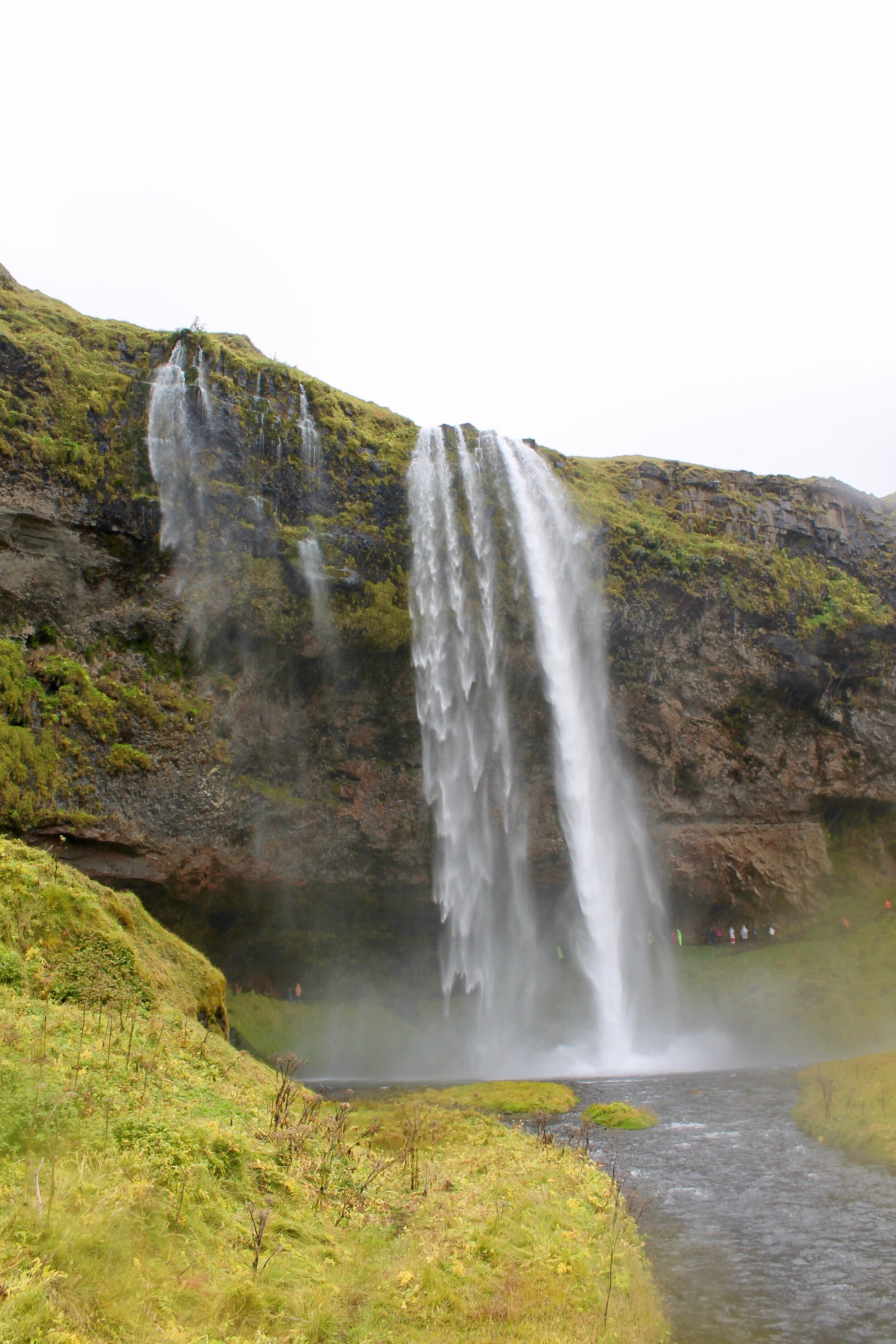 The Solheimajökullfoss waterfall