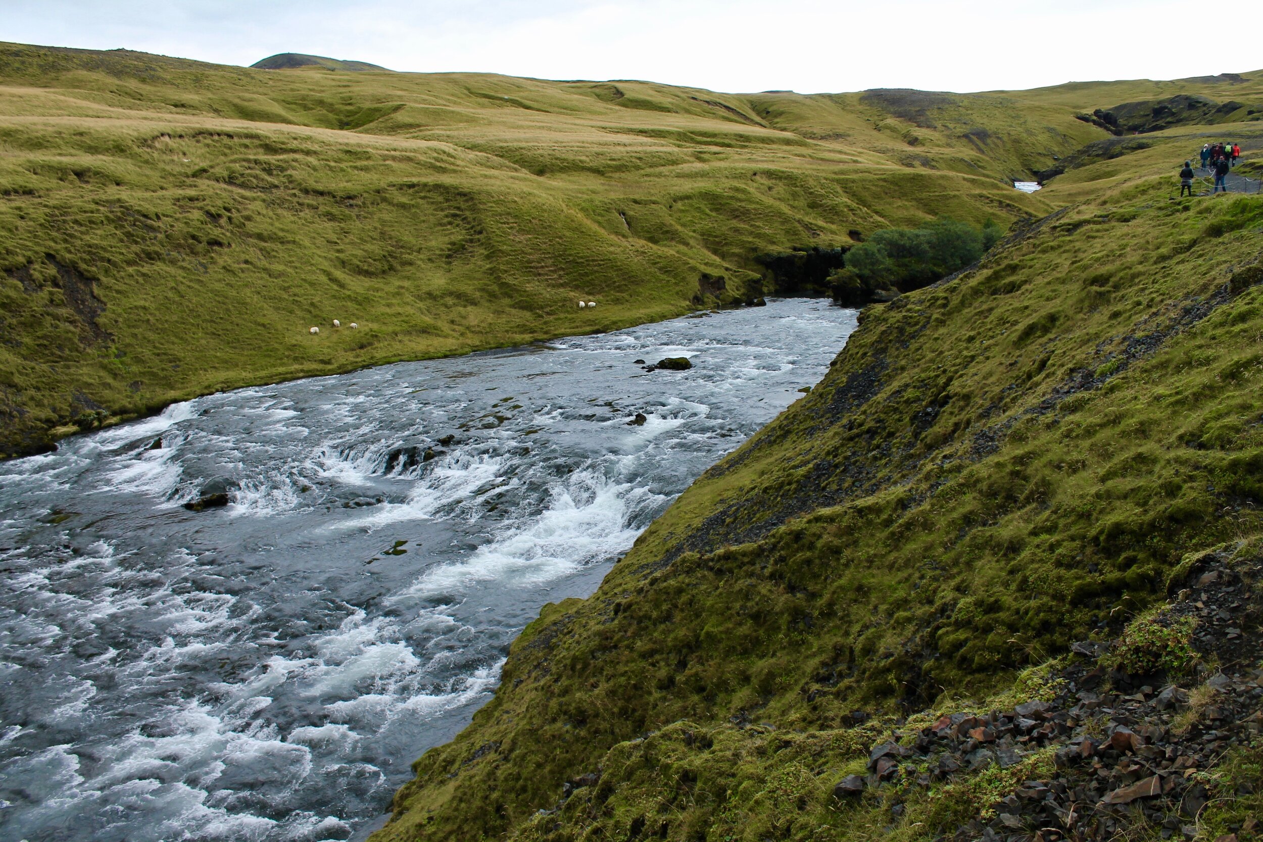 The top of Skógafoss
