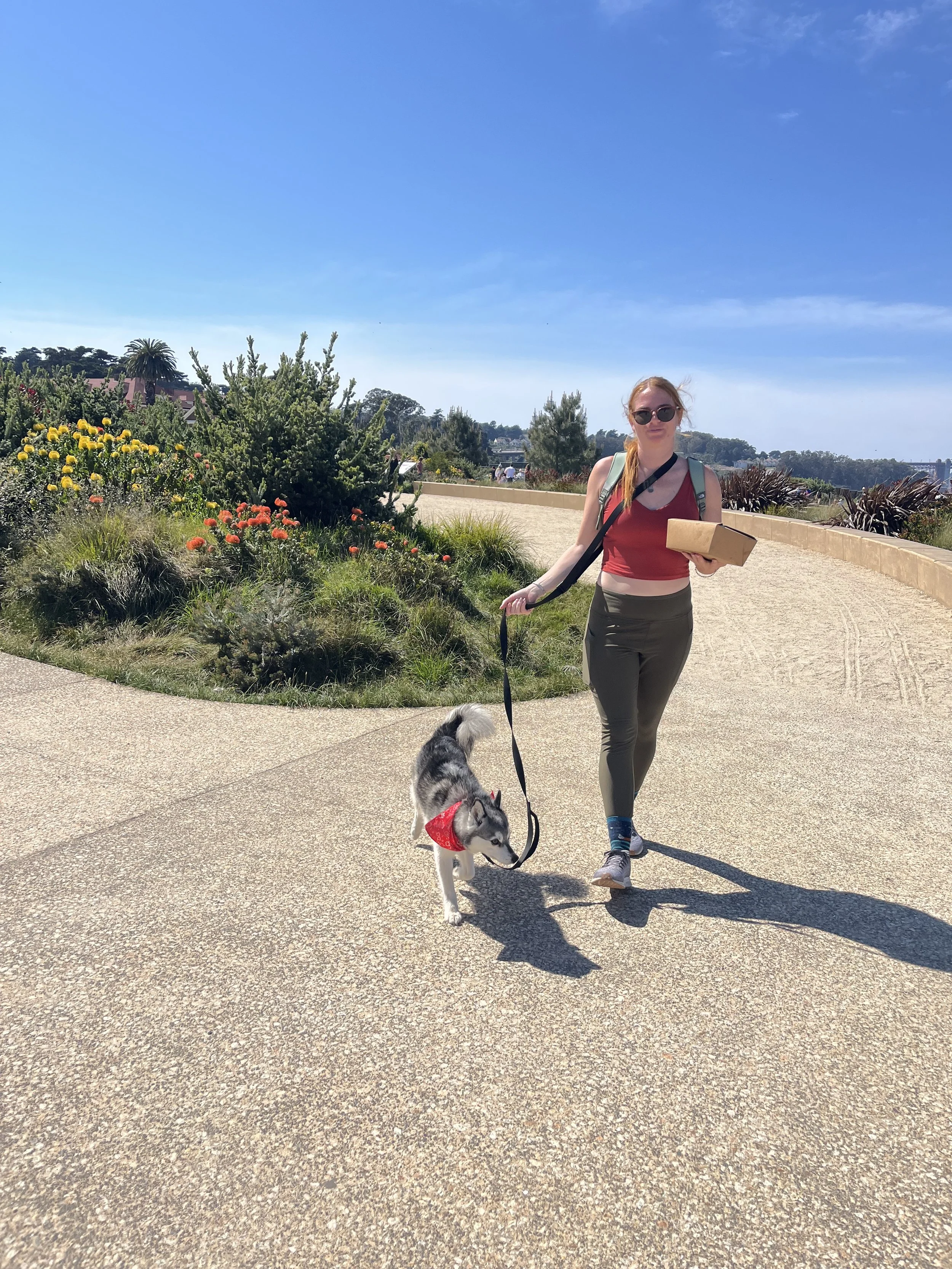 walking with leftovers at the Presidio Tunnel Top.jpeg