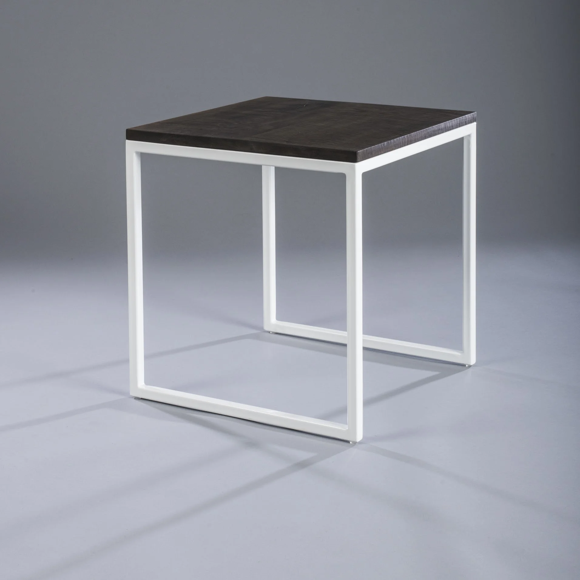  oxidized curly maple + powder coated steel 