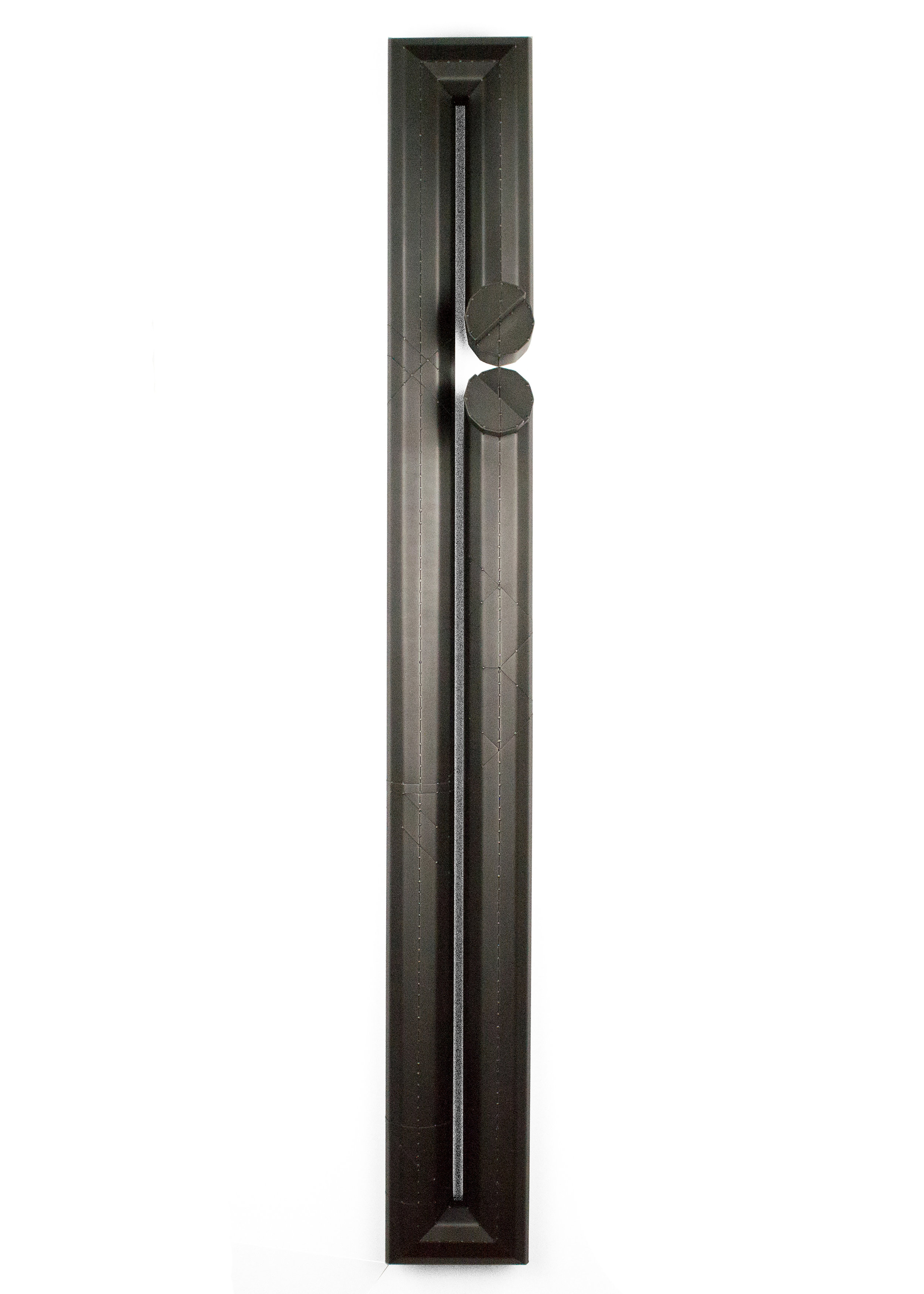 Verge blackened steel 54.5 x 6.5 x 5 in 2019
