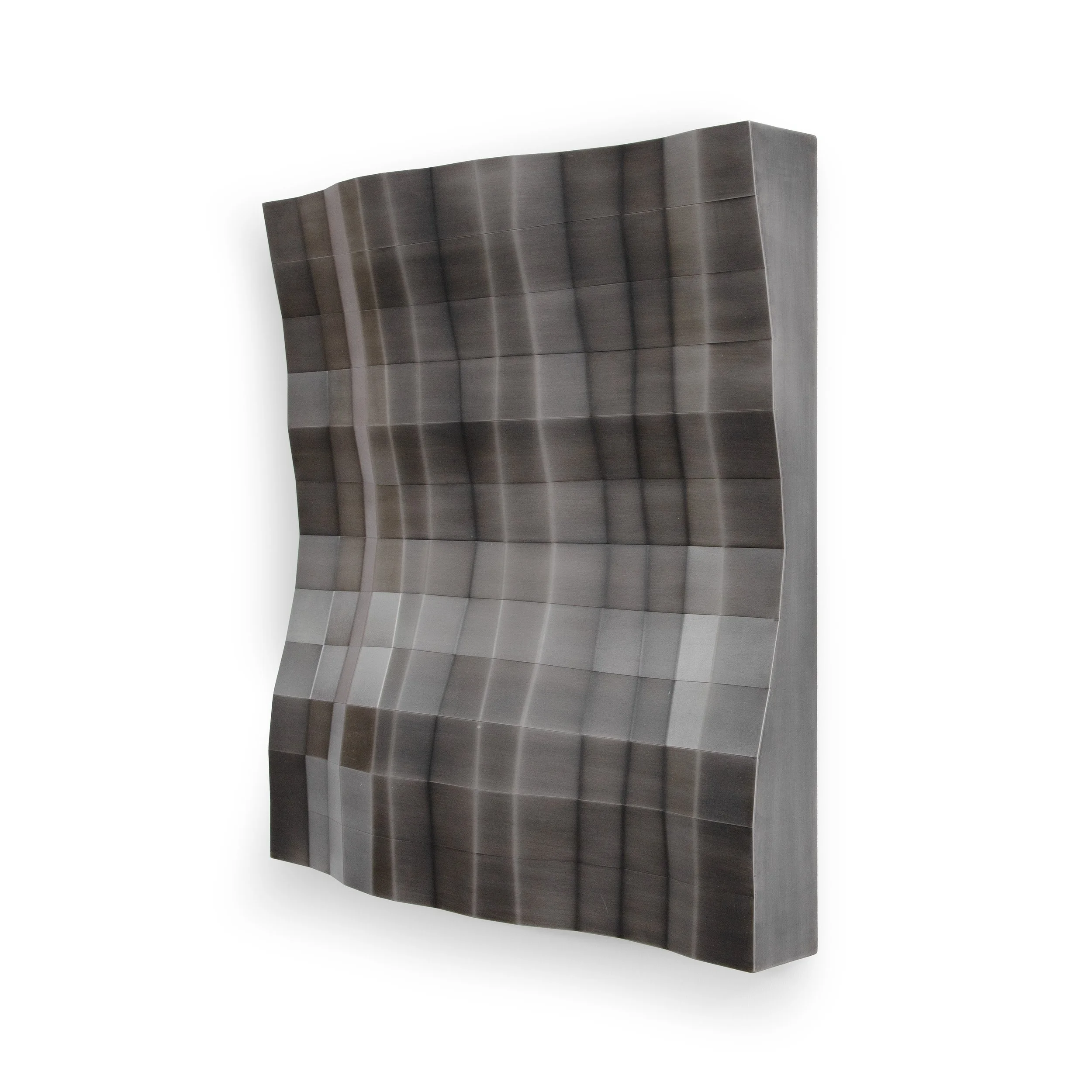 Scape III, blackened steel, 24 x 24 x 4”, 2024