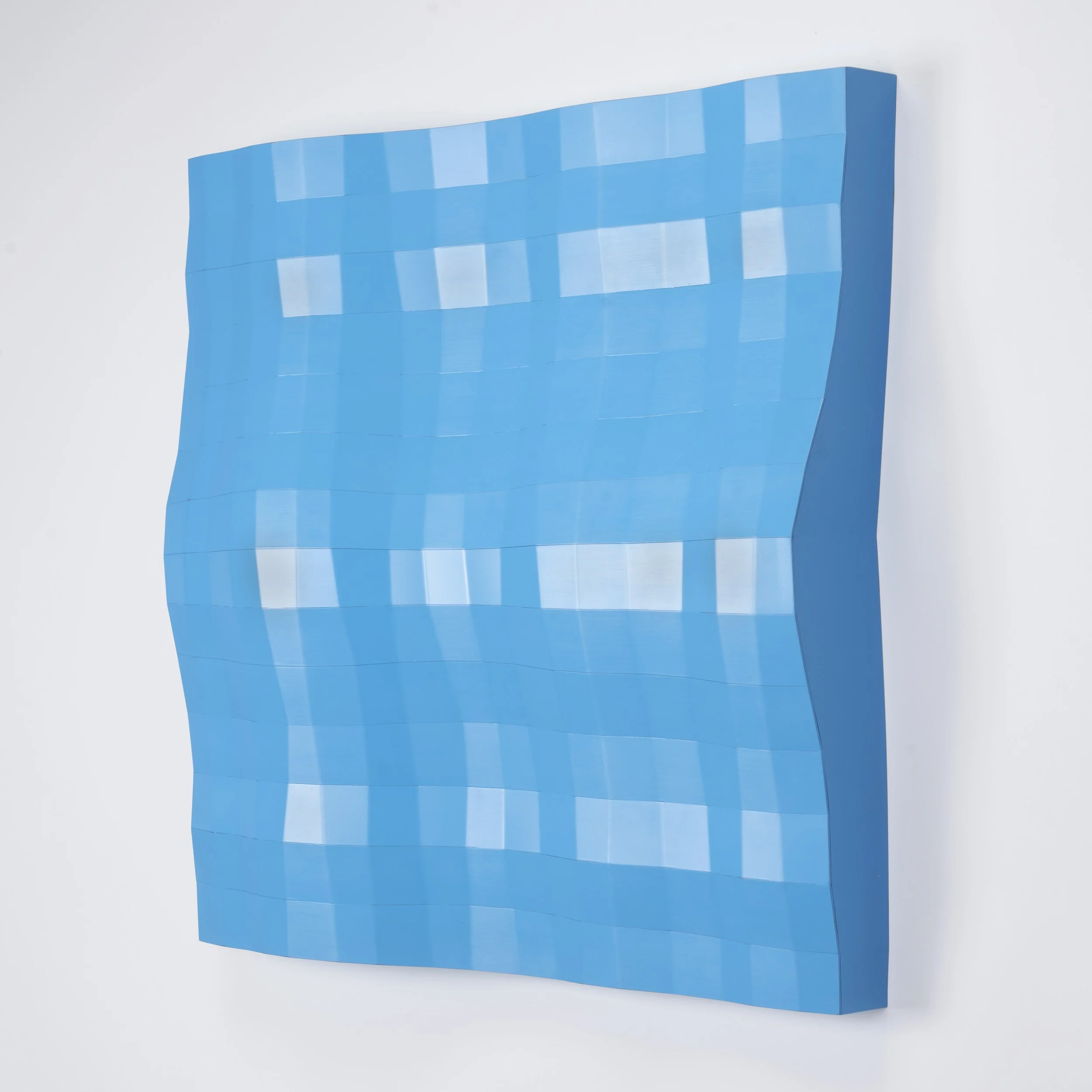 Current, steel, auto paint, 27.5 x 29 x 3”, 2025