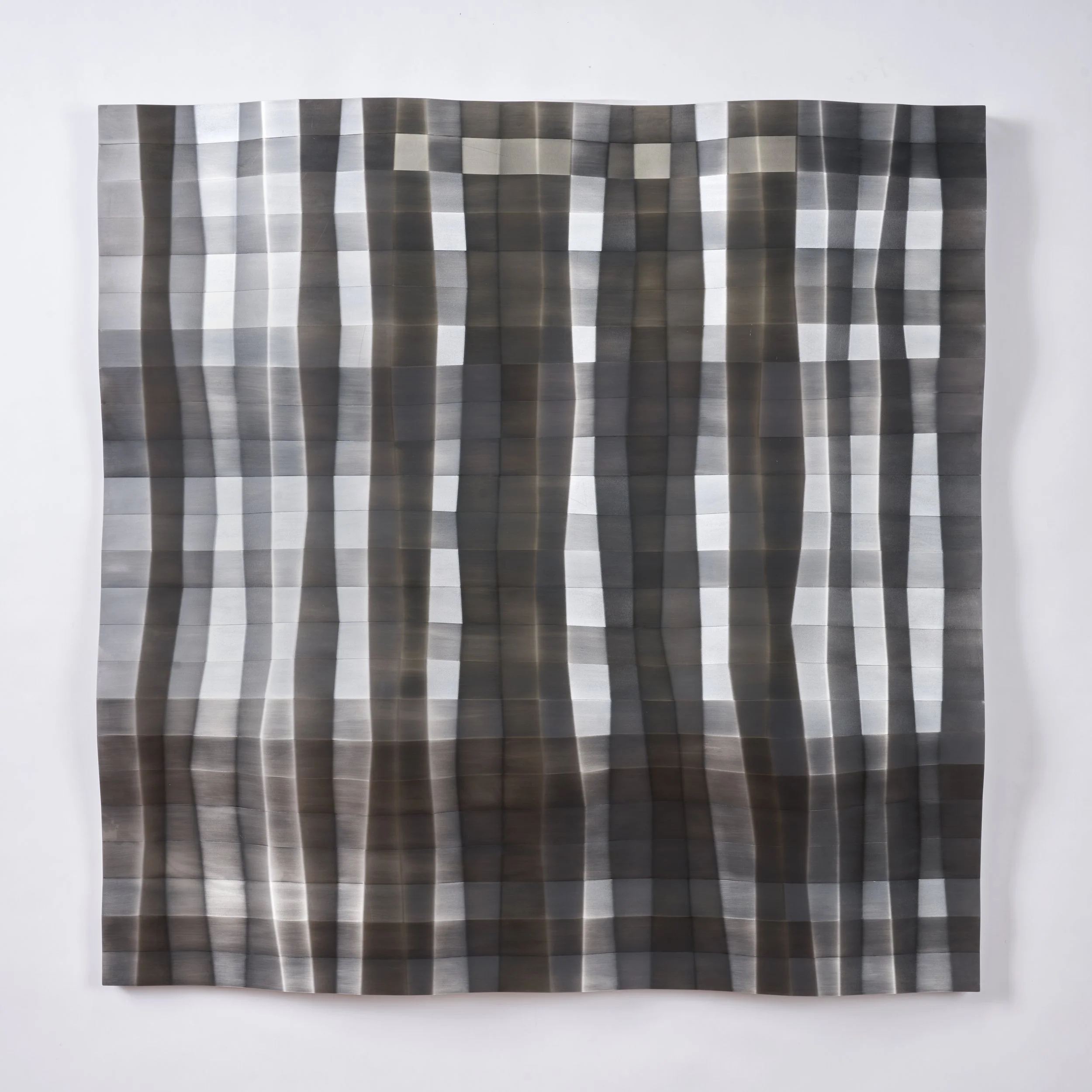 Scape, blackened steel, 48 x 48 x 4", 2024