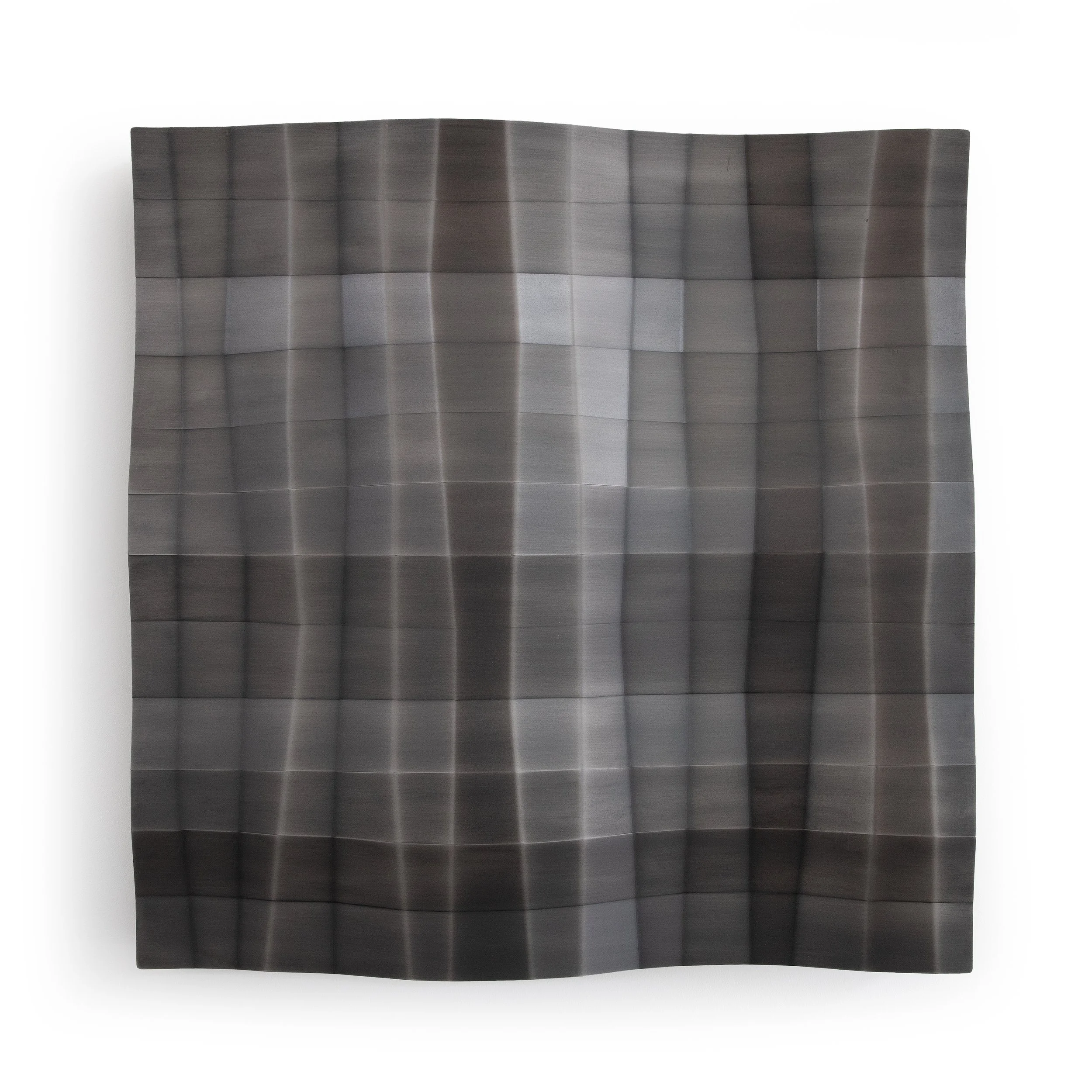 Scape II, blackened steel, 24 x 24 x 4”, 2024