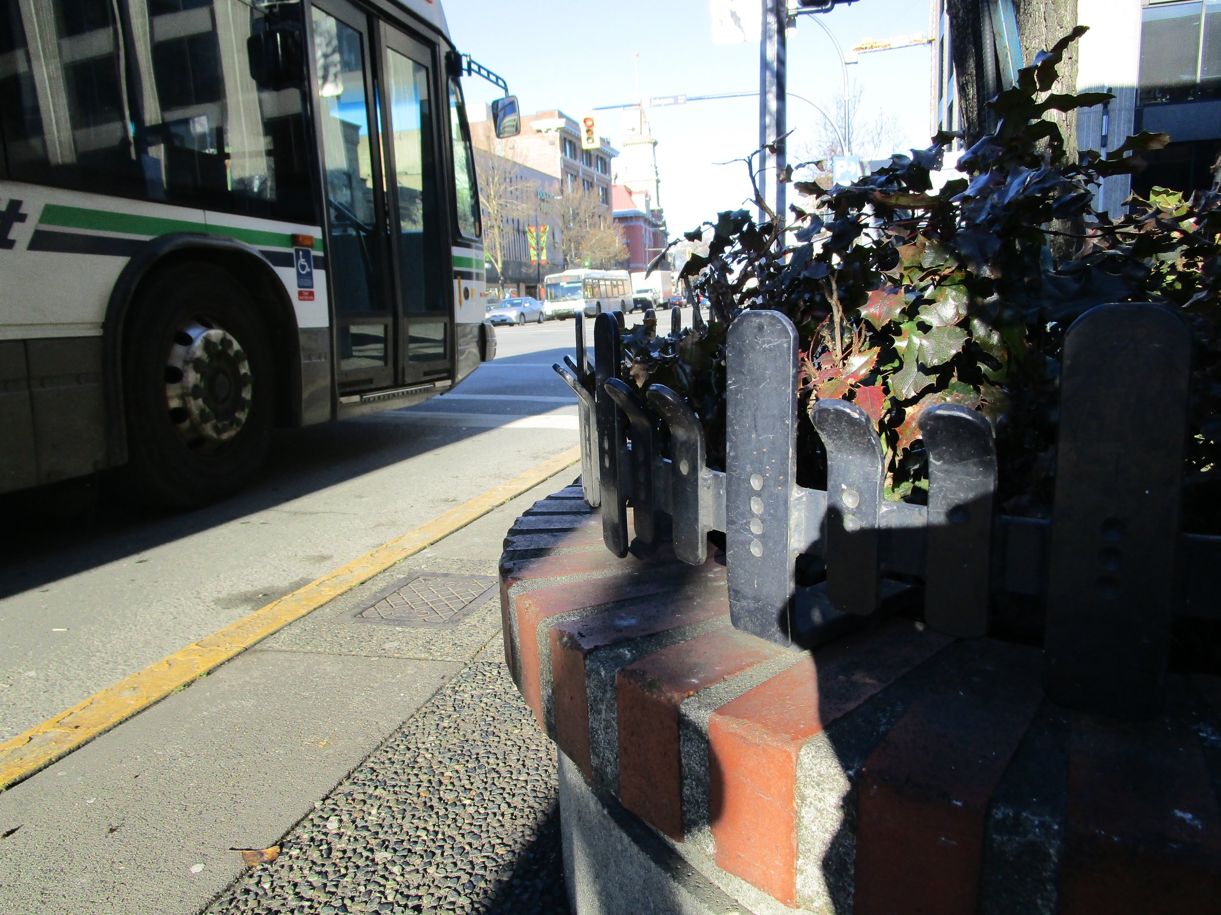 Metal defenses at Douglas and Johnson