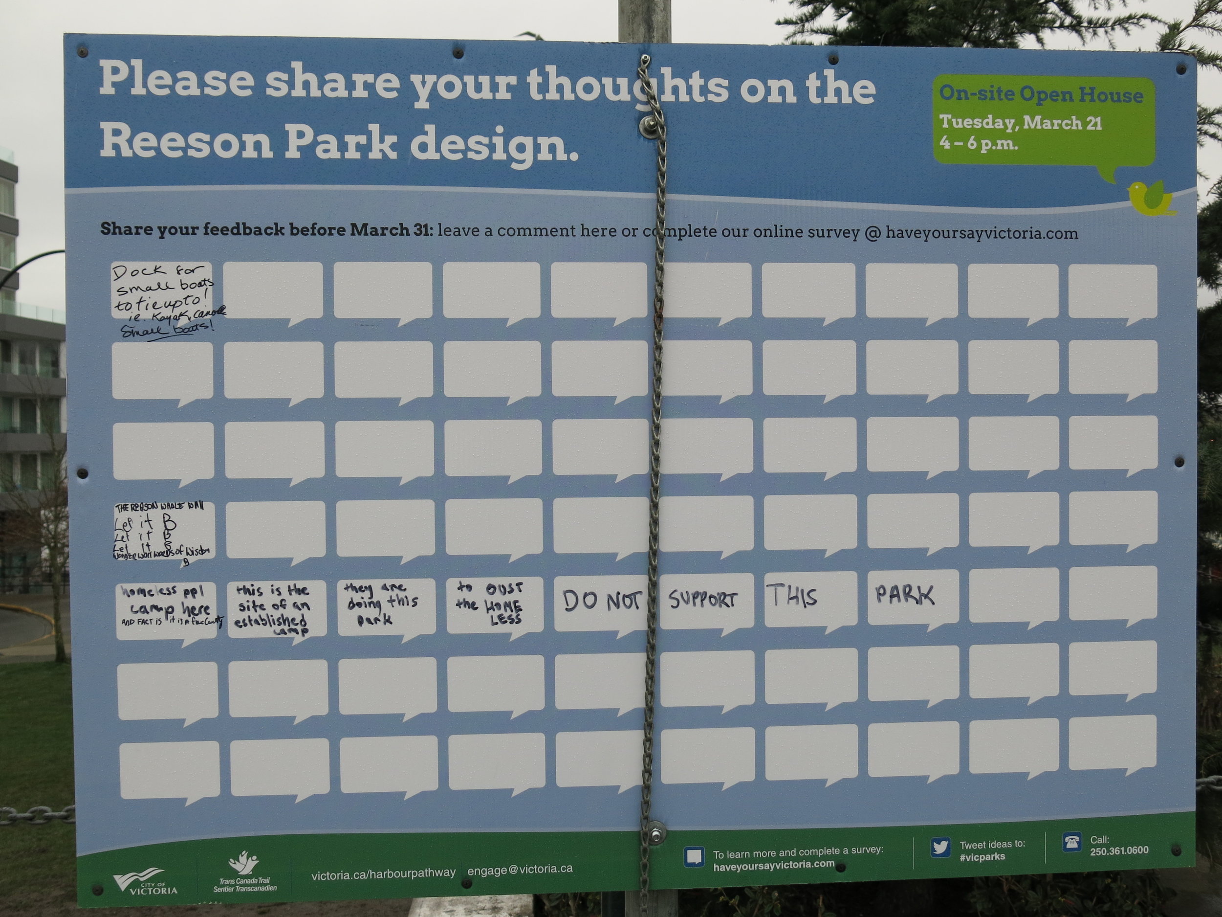  The latest feedback on the Reeson Park plan, Pt. 1 