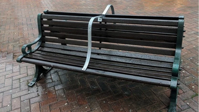 Bench in Bournemouth, U.K. Image Source: Stuart Semple, via the BBC .