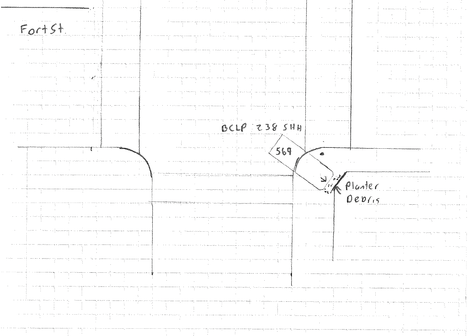  Drawing from VicPD collision report. 