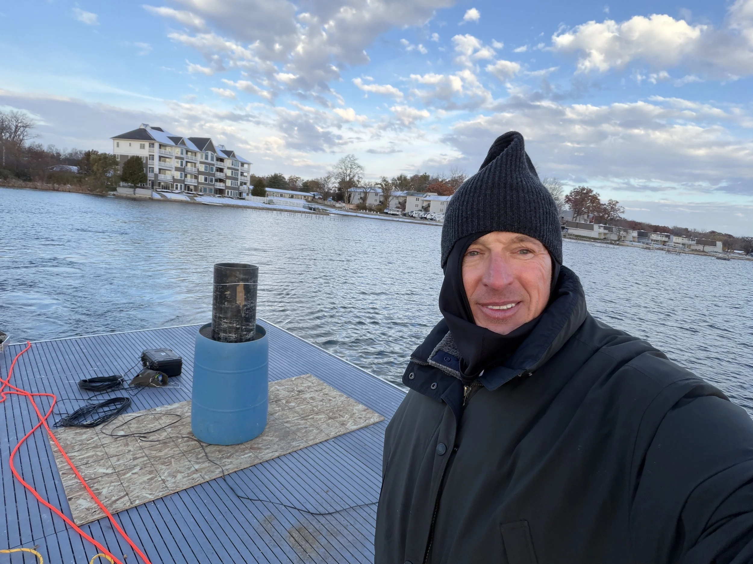 NEW Barges: Unaffected decking and a very happy Fireworks Chairman