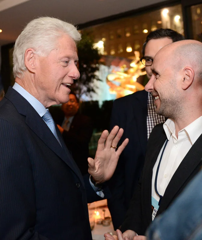 With US President, Bill Clinton in New York