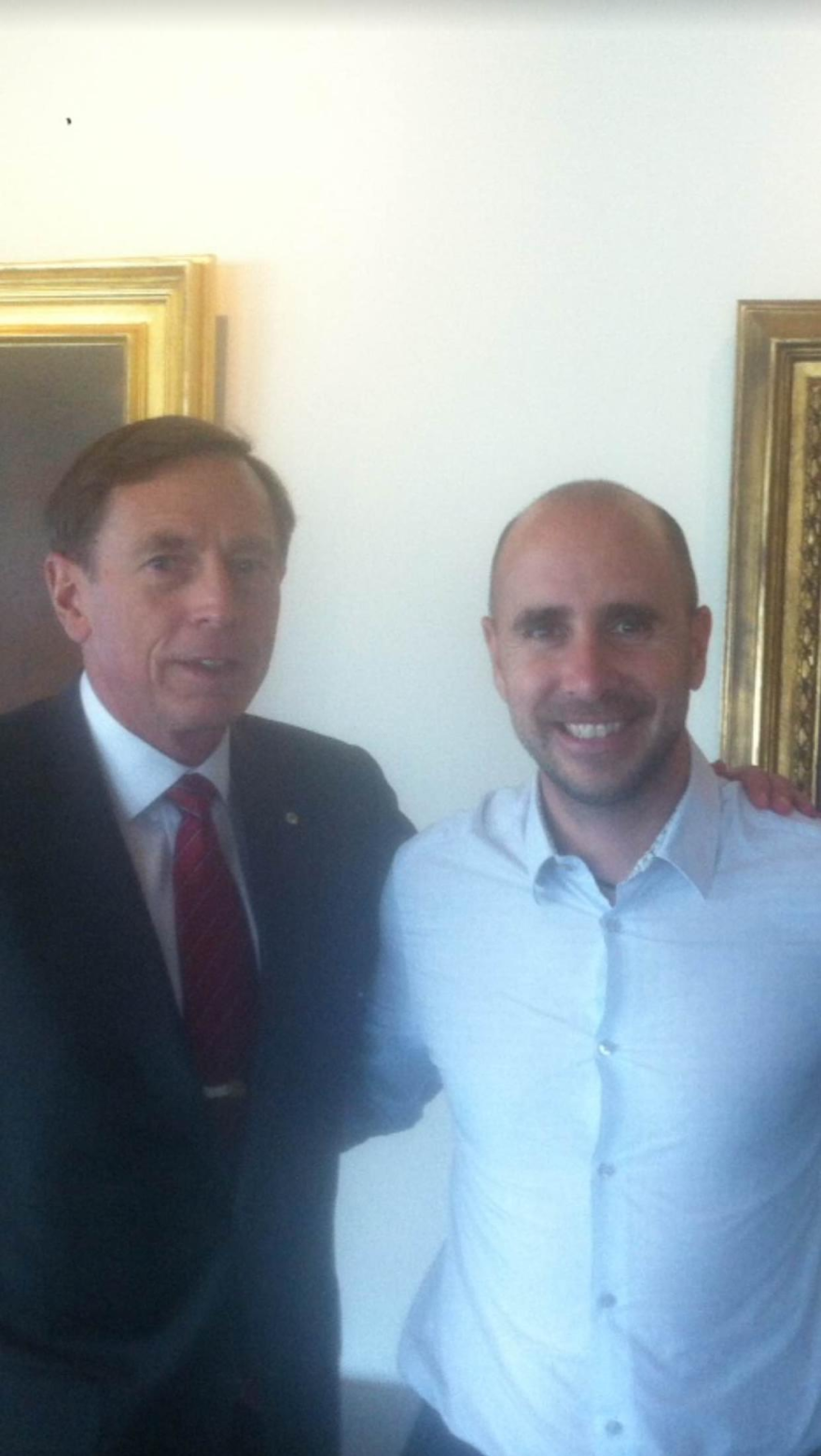 With General David Petraeus, former Director of the CIA